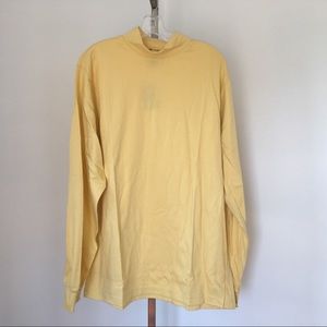 Lands End Mock Neck Long Sleeve Shirt.